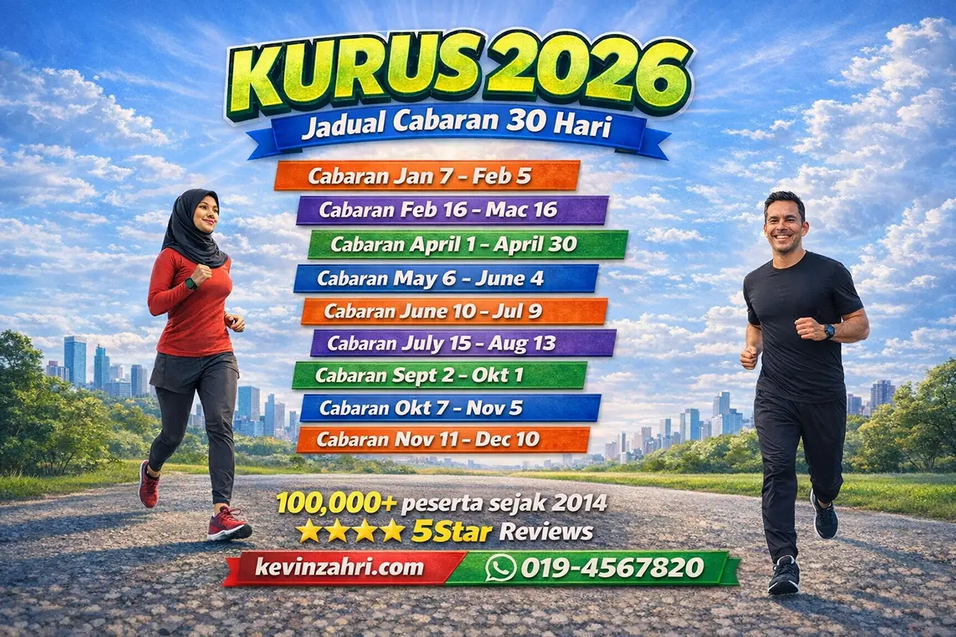 2026 Cabaran 30 Hari Schedule