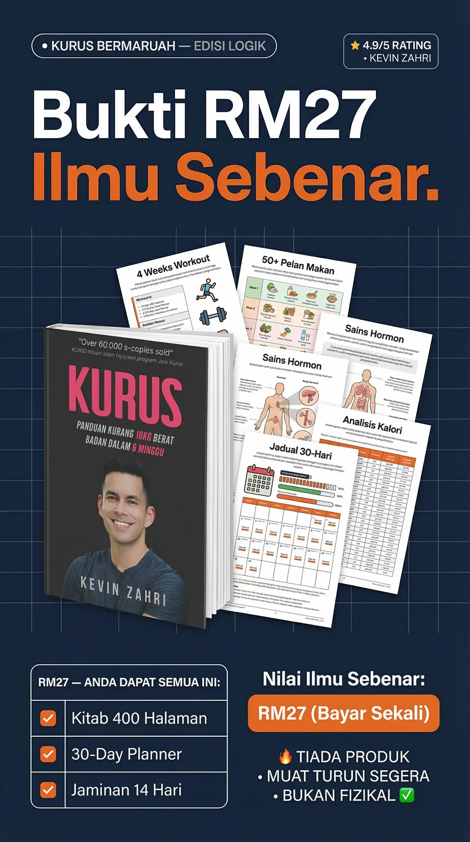 Kevin Zahri bersama peserta wanita