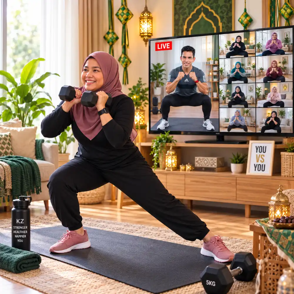 Wanita bersenam dari rumah bersama Kevin Zahri secara LIVE — Projek Kurus Raya 2027