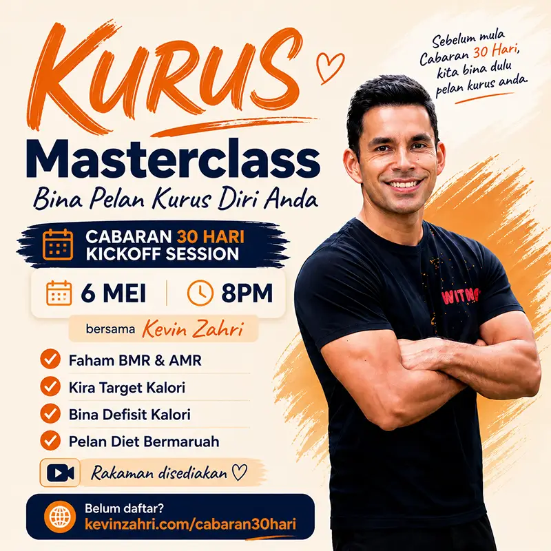 KURUS Masterclass Cabaran 30 Hari bersama Kevin Zahri