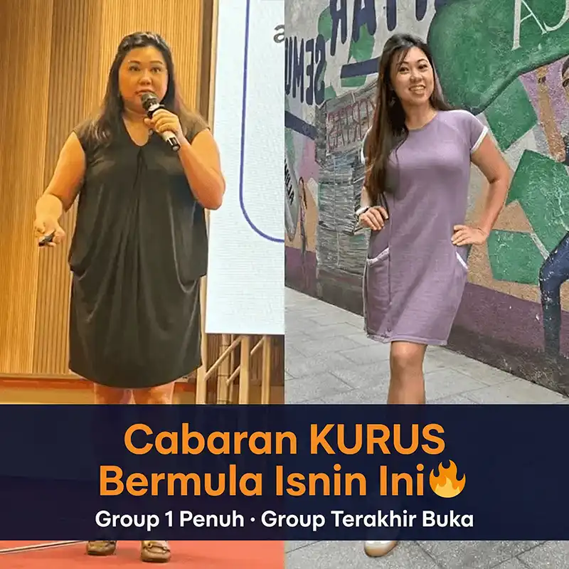 Cabaran KURUS Bermula Isnin Ini — Group Terakhir Buka